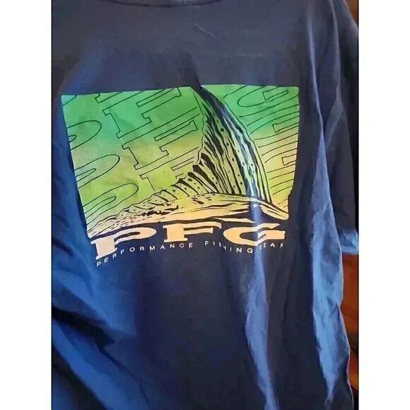 Columbia Men's PFG Fishing Saltwater Graphic T-Shirt Sz Large A37 - Picture 1 of 6